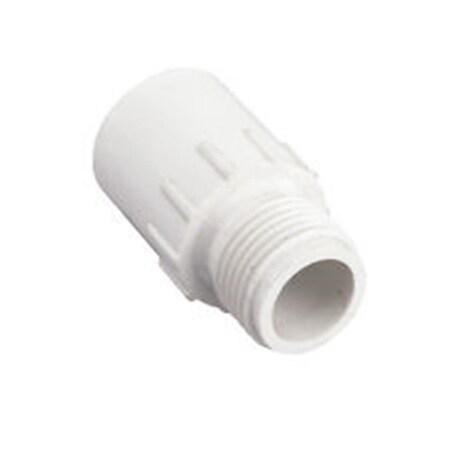 Handson 0.75 SB x 0.75 S in. Smooth Barb Adapter PVC Fitting HA1188381